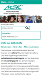 Mobile Screenshot of multiple-sklerose-e-v.de